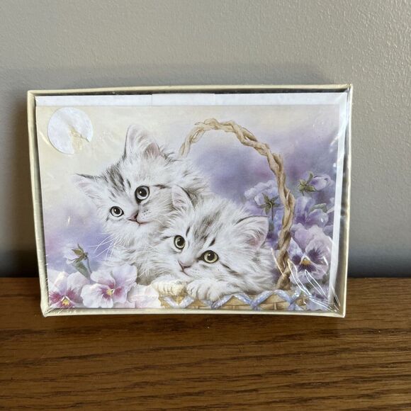Vintage 1996 Kayomi Harai Kayomi's Kittens All Occasion Boxed Notes NOS - Picture 1 of 2